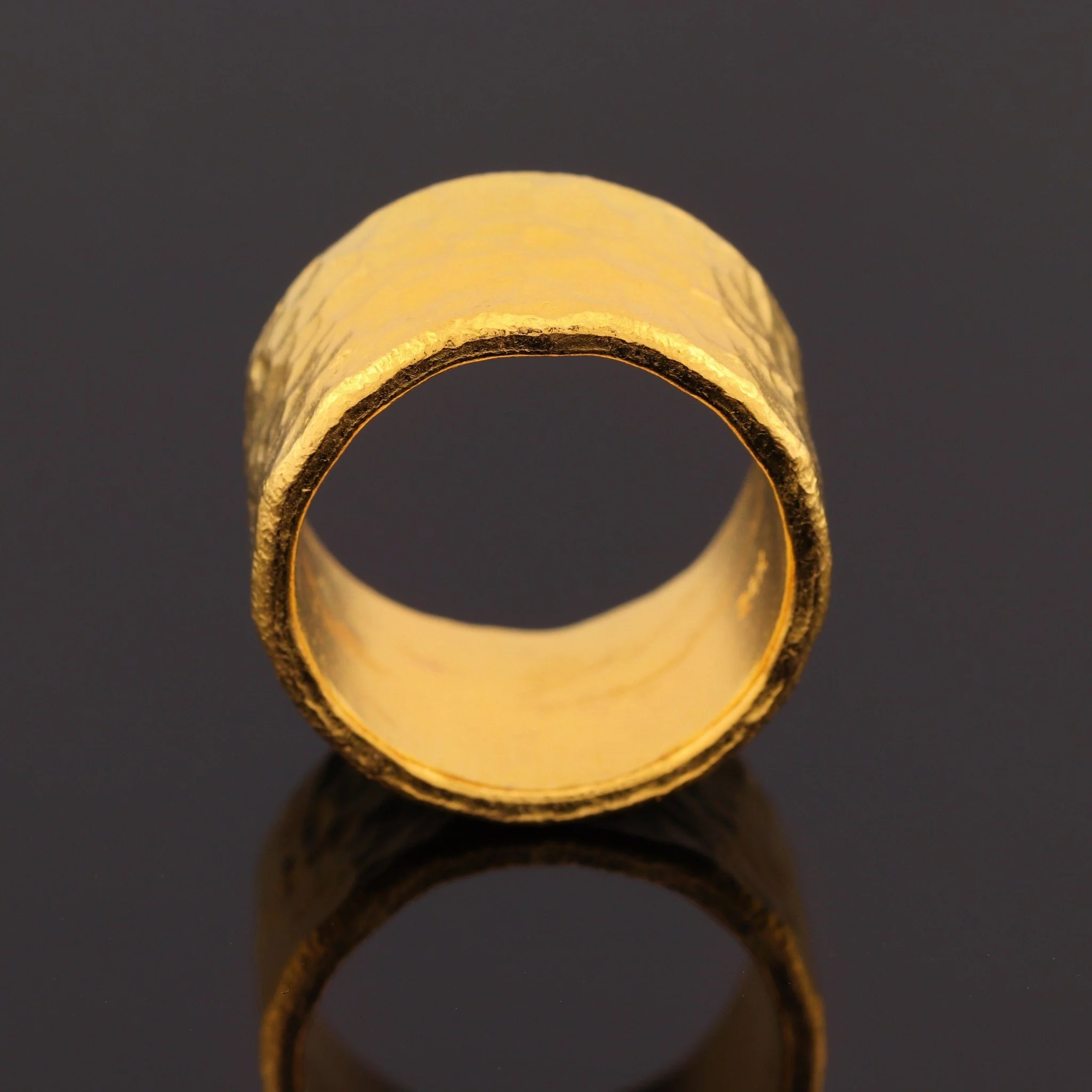 13mm 1oz Hammered Flat Band - Image 11