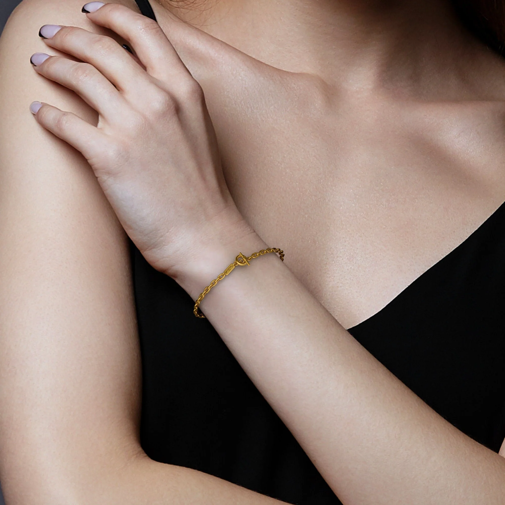 4mm Narrow Link Chain Bracelet - Image 5