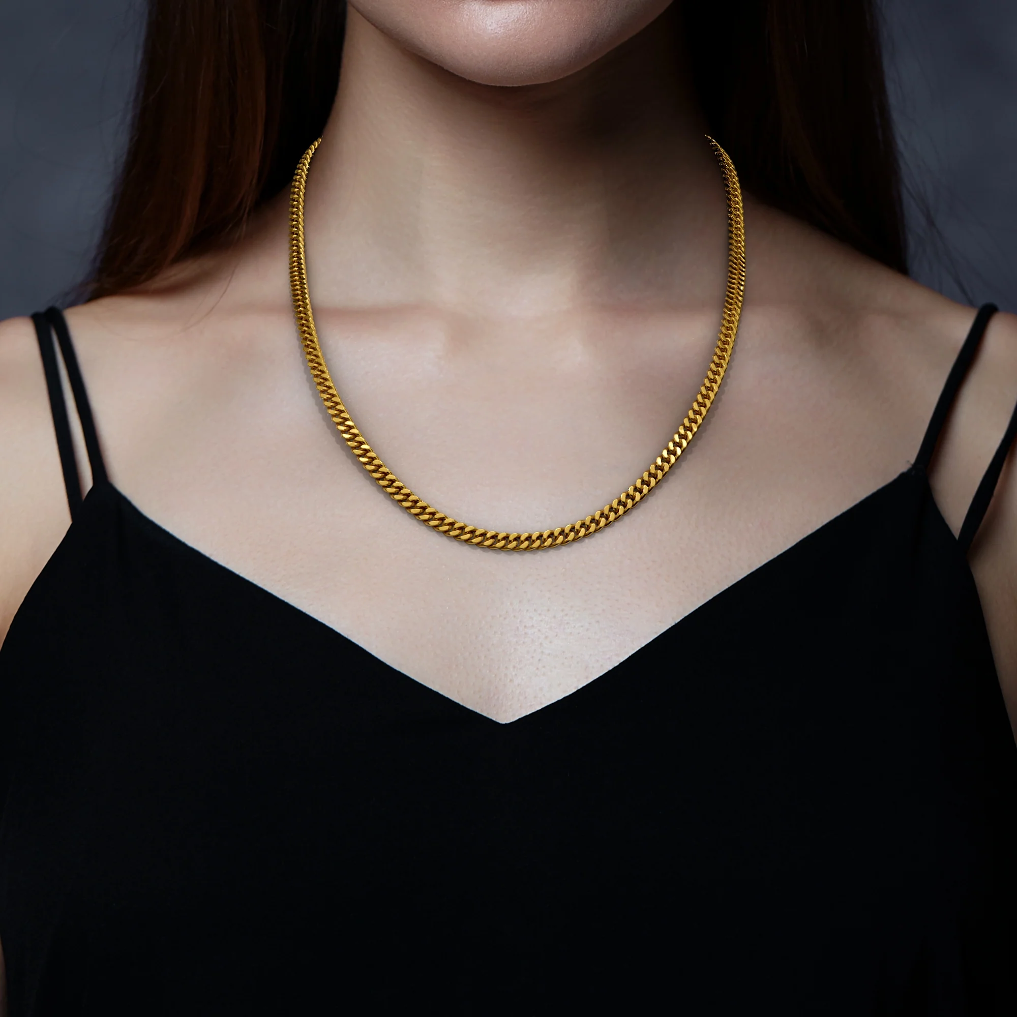 5mm Curb Chain Necklace - Image 4